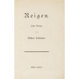Arthur Schnitzler, Reigen. Zehn Dialoge. Wien.