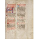 Missale des 14. Jahrhunderts - Lateinische Handschrift auf Pergament. Niederlande