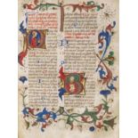 Breviarium Romanum - Lateinische Handschrift auf Pergament. Italien.