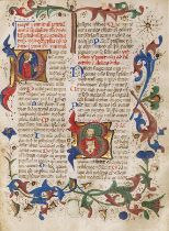 Breviarium Romanum - Lateinische Handschrift auf Pergament. Italien.