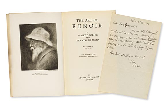 Albert C. Barnes & Violette de Mazia, The Art of Renoir. New York 1935.