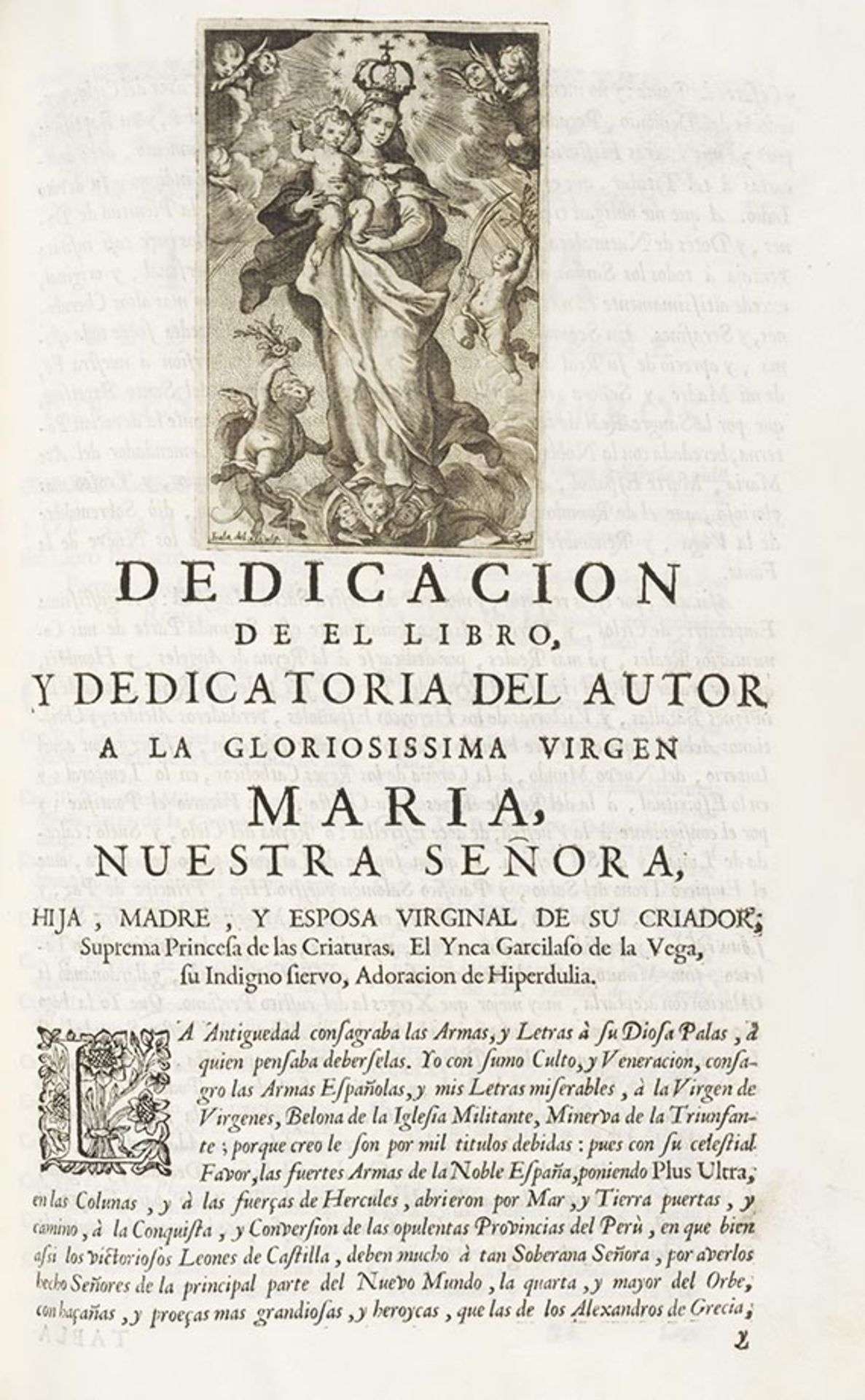 Garcilaso de la Vega, Primera parte de los commentarios reales. -Historia General del Peru. Madrid.