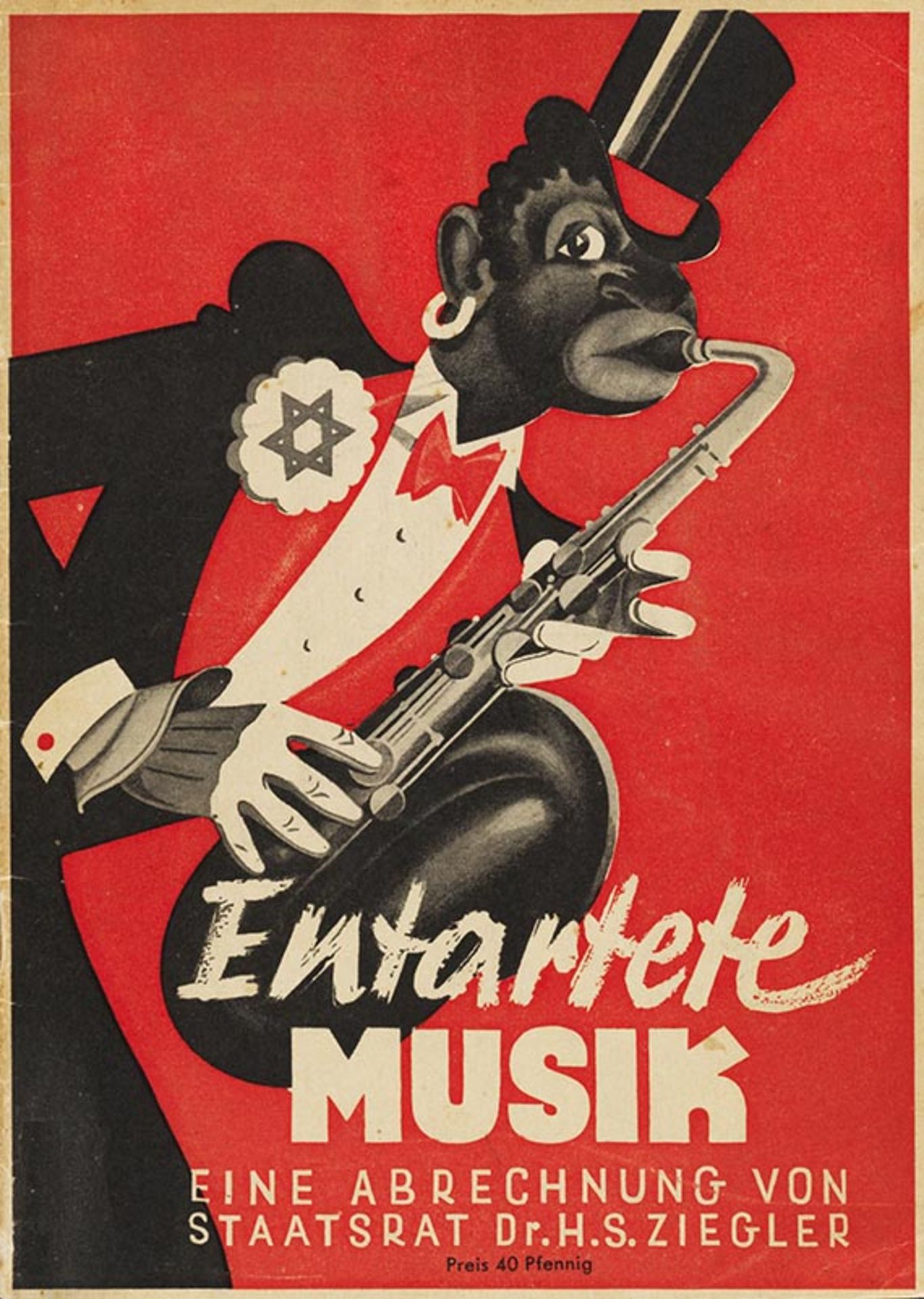 Entartete Musik Eine Abrechnung von Staatsrat Dr. H. S. Ziegler. Düsseldorf 1938.