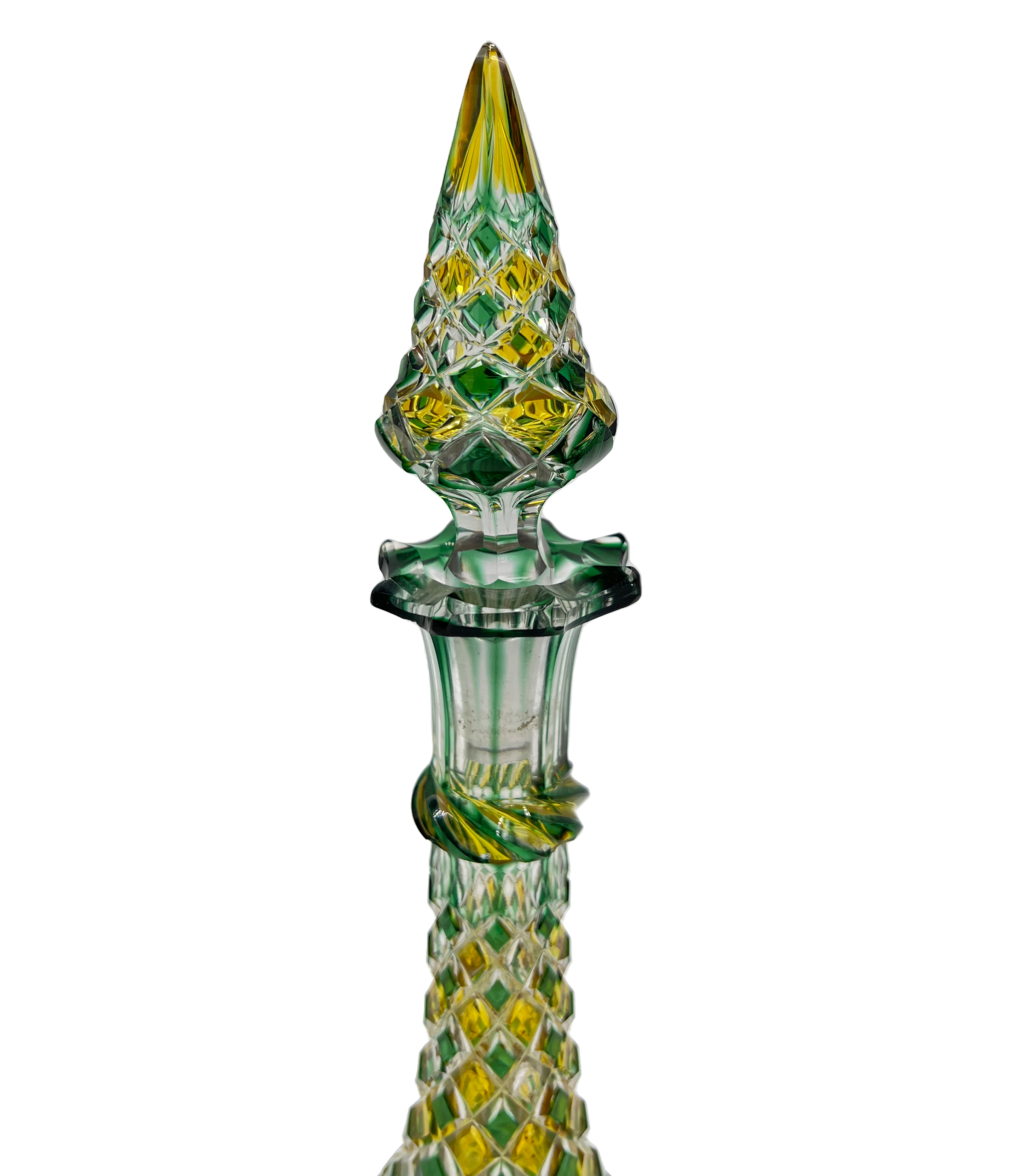MULTI-COLOURED BOHEMIAN GLASS BOTTLE - Image 2 of 3