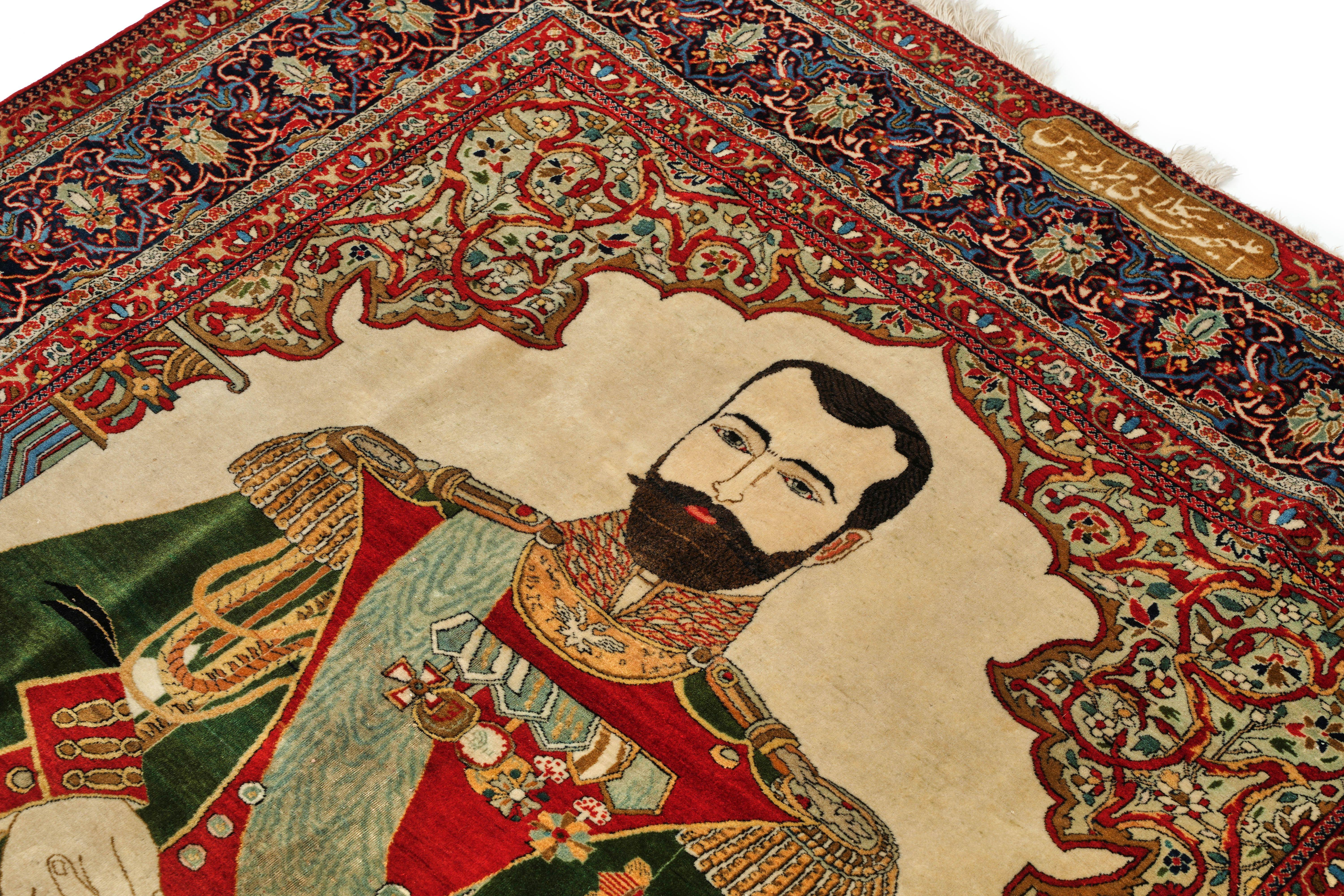 MOHTASHAM KASHAN RUG DEPICTING NICHOLAS II OF RUSSIA - Image 3 of 4