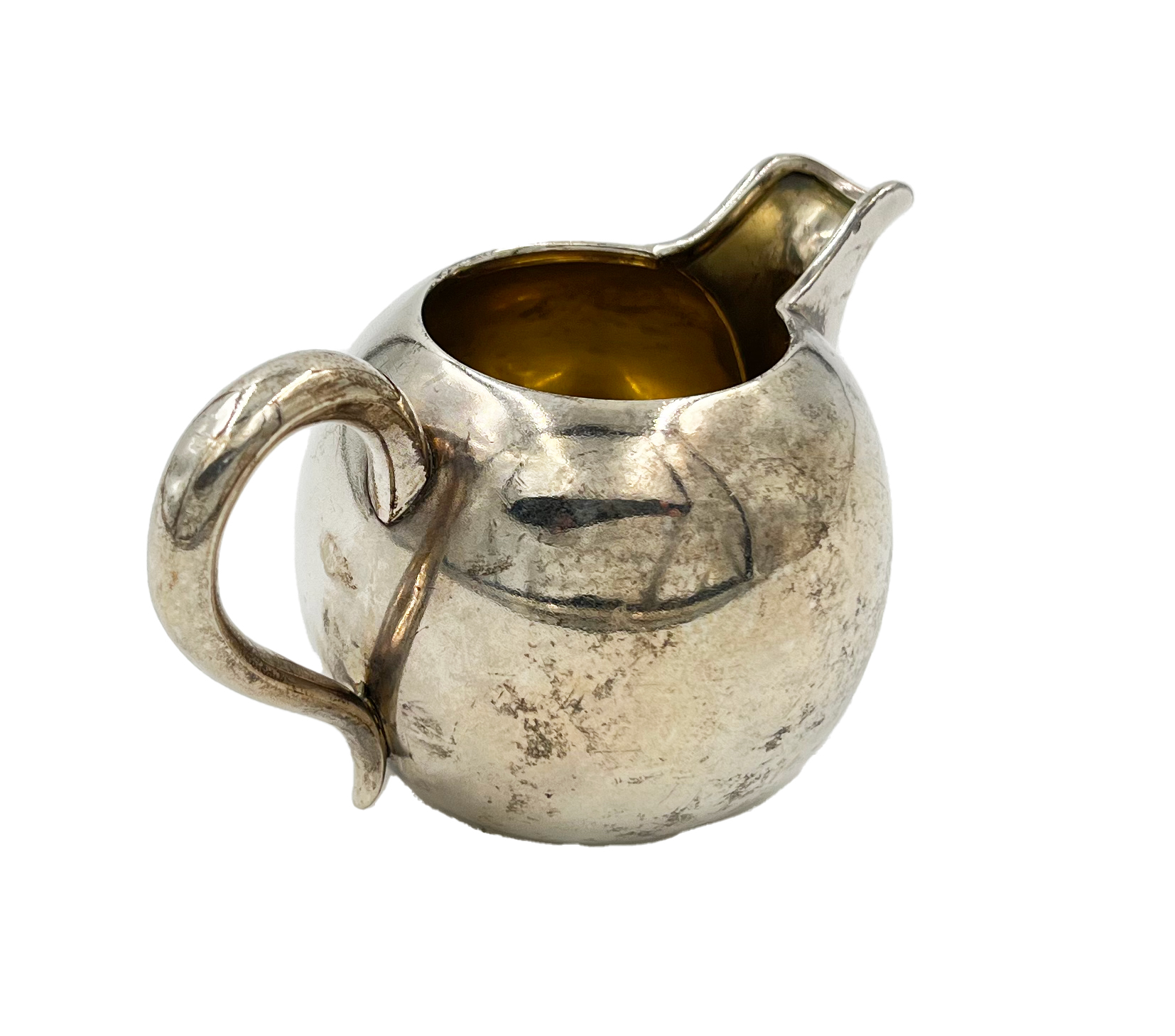 A SMALL RUSSIAN SILVER MILK/CREAM JUG, 1887 (CYRILLIC JO) - Image 2 of 3