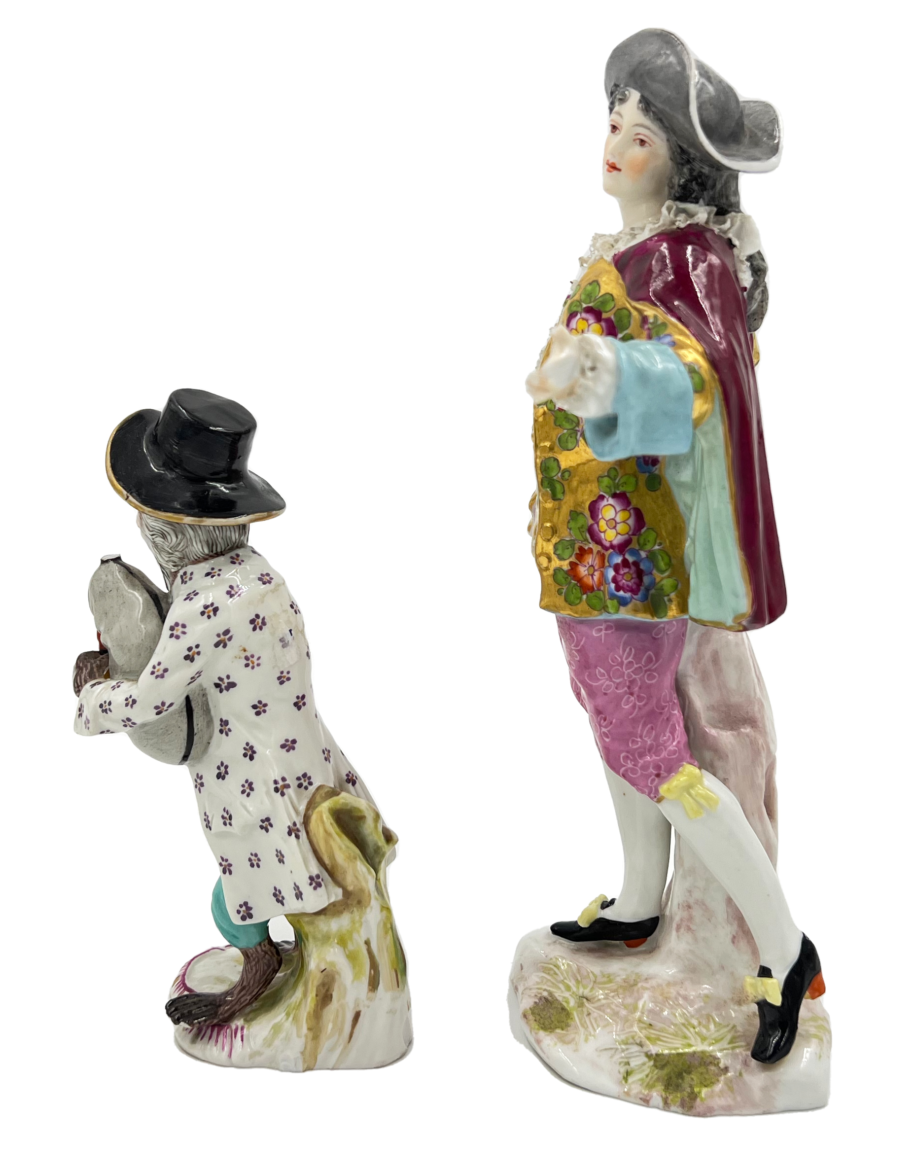 TWO PORCELAIN MEISSEN FIGURINES - Image 2 of 5
