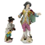 TWO PORCELAIN MEISSEN FIGURINES