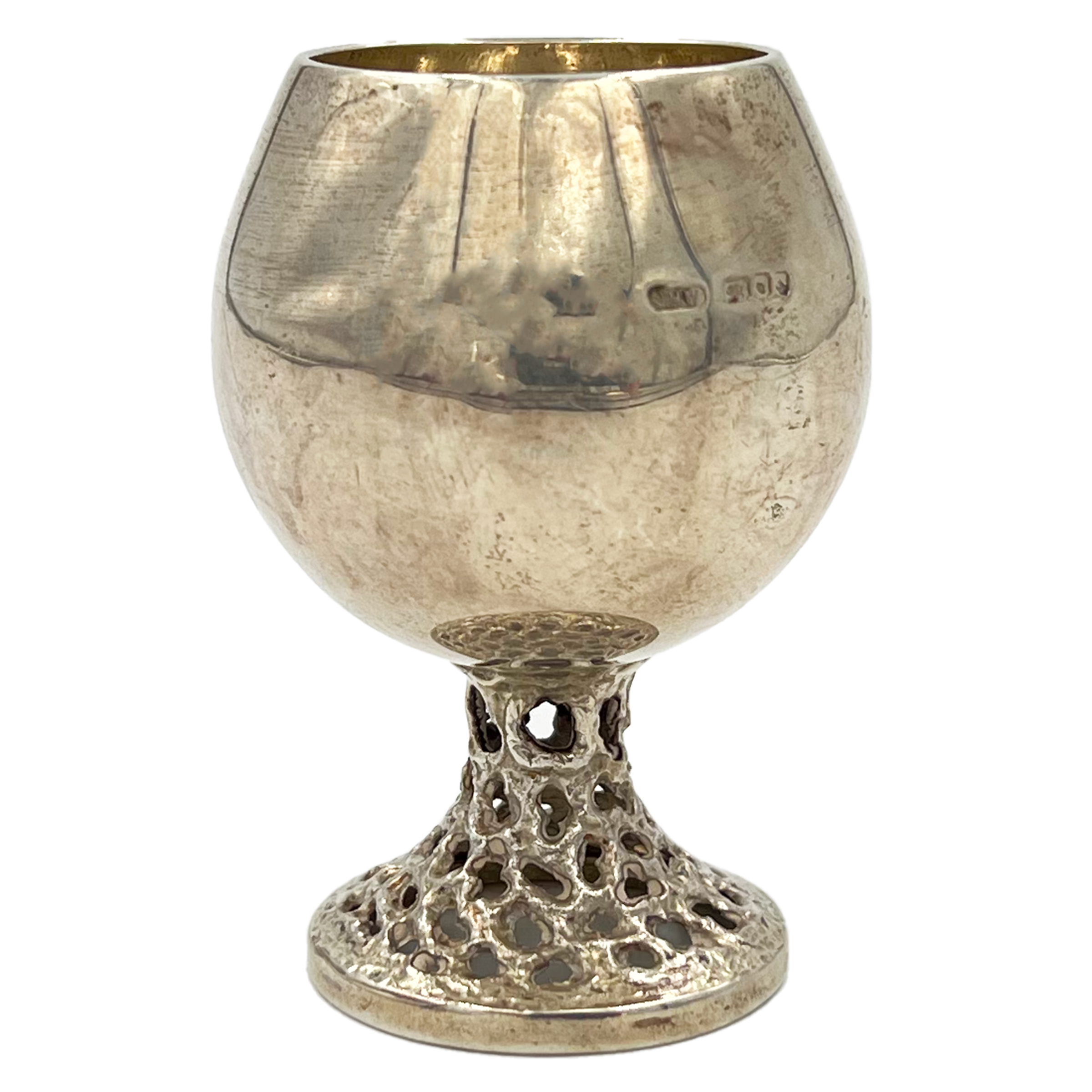 A MODERN SILVER BRANDY CUP, LONDON, JHW, 2000