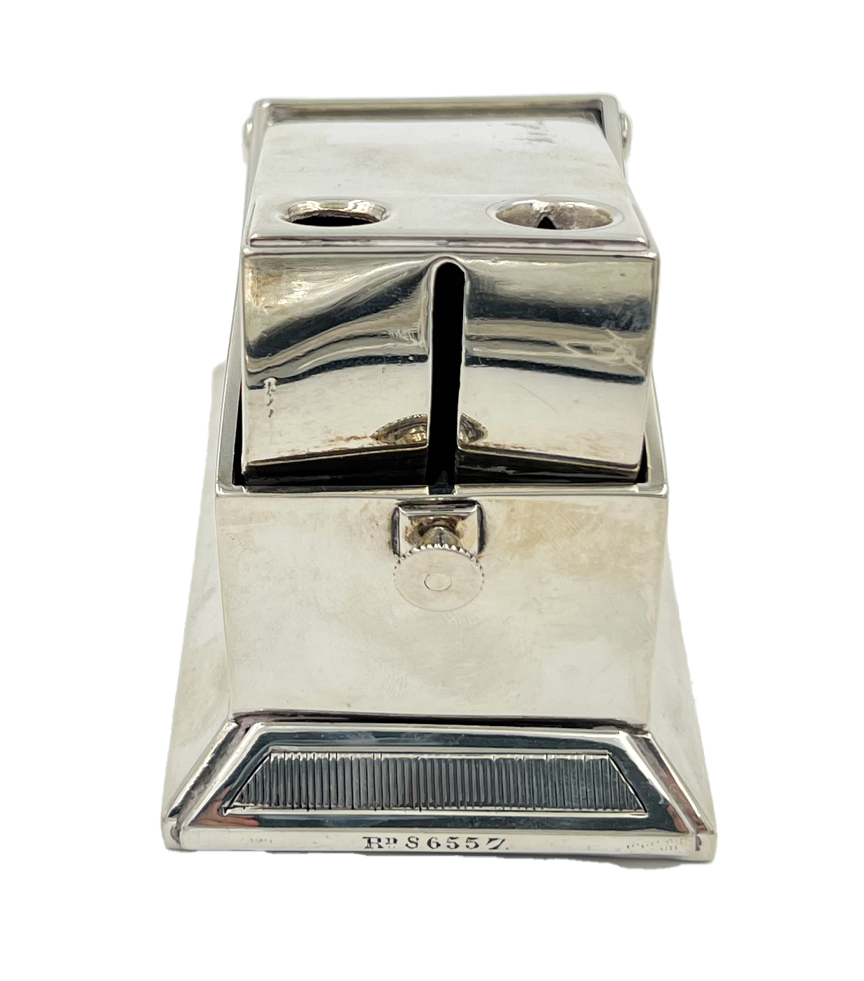 AN UNUSUAL SILVER CIGAR CUTTER AND VESTA CASE, LONDON, CIRCA 1880 - Image 3 of 6