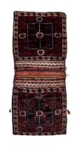 A HAND KNOTTED WOOL HORSE SADDLE BAG, BALUNCH ,19TH/20TH CENTURY