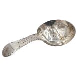 SILVER CADDY SPOON, LONDON, PROBABLY SAMUEL ATKINS, 1827