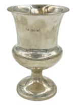 A LATE WILLIAM IV SILVER GOBLET OF PLAIN FORM, BENONI STEPHENS, 1837