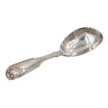 SILVER CADDY SPOON, LONDON, ELIZABETH EATON, 1863