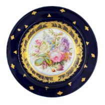 STILL LIFE ON A FRENCH PORCELAIN CHARGER