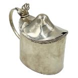 AN IRISH SILVER DOMED LID MUSTARD, DUBLIN, CIRCA 1900