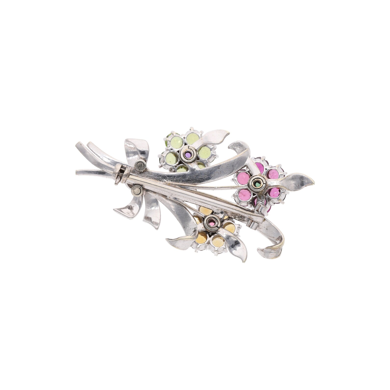 Platinum and 9ct White Gold Bouquet of Flower Brooch. - Image 7 of 13