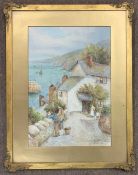 W. Sands (aka Thomas Herbert Victor RA, British,1894 -1980)), inscribed on backboard label 'Clovelly