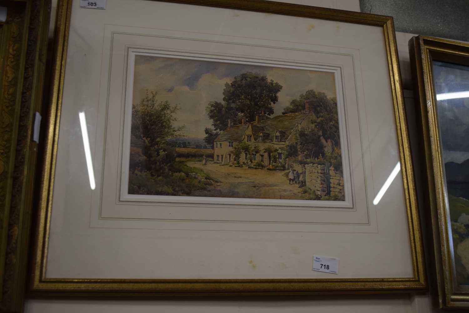 British school, 20th century, Countryside / Village scene, watercolour, unsigned, framed and - Image 2 of 2