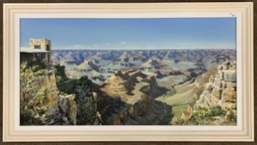 M. Peake (British, contemporary), Look Out Studio, Grand Canyon, Arizona, acrylic on board, signed