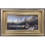 Ross Stefan (20th century), Dutch landscape scene, oil on board, signed, 19x40cm, framed.