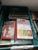 Box of mixed antique reference books (308)