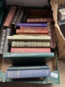 Box of mixed vintage books