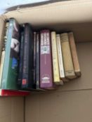 Box of mixed magic cards and games - books 14 titles in total (726A)