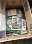 Box of mixed golf interest books, approx 12 titles (364A)