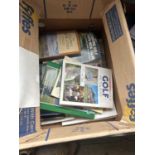 Box of mixed golf interest books, approx 12 titles (364A)