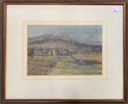 William Arthur Laurie Carrick (Scottish 1879-1964) inscribed on backboard 'Ruthven Barracks', pastel