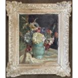 Colin Campbell (British, b.circa 1894), Still life of flowers in a vase, oil on board, signed,