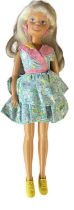 Summer Dress Sindy - Premier Collection (1990) In pale green floral dress with pink trim and