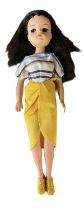 Sindy - Casuals (Pedigree, 1984-85) In yellow sarong and white and blue striped top and yellow