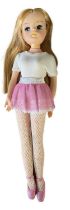 Active Sindy (Pedigree, 1977-80) In white top and pink tutu, with white netted tights and pink