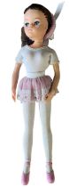 Active Sindy (Pedigree, 1977-80) In pink and white ballerina outfit with pink ballet shoes