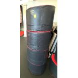 4 Round Padded Foot Stools, Gaming Chairs, or Tumbling Piers, etc. - 4x Money