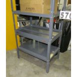 Industrial Steel Work Table, 36” x 24” with adjustable height