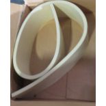 duraflex hard rubber molding rubber 1" thick x 9 1/2" x 6'