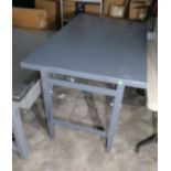 Steel Industrial Work Table, 5' x 36”, adjustable height