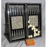 backgammon game in case