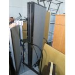 portable room dividers with cart