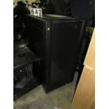 ventilated Computer Rack Cabinet, Metal, 24"w x 40"d x 48"h