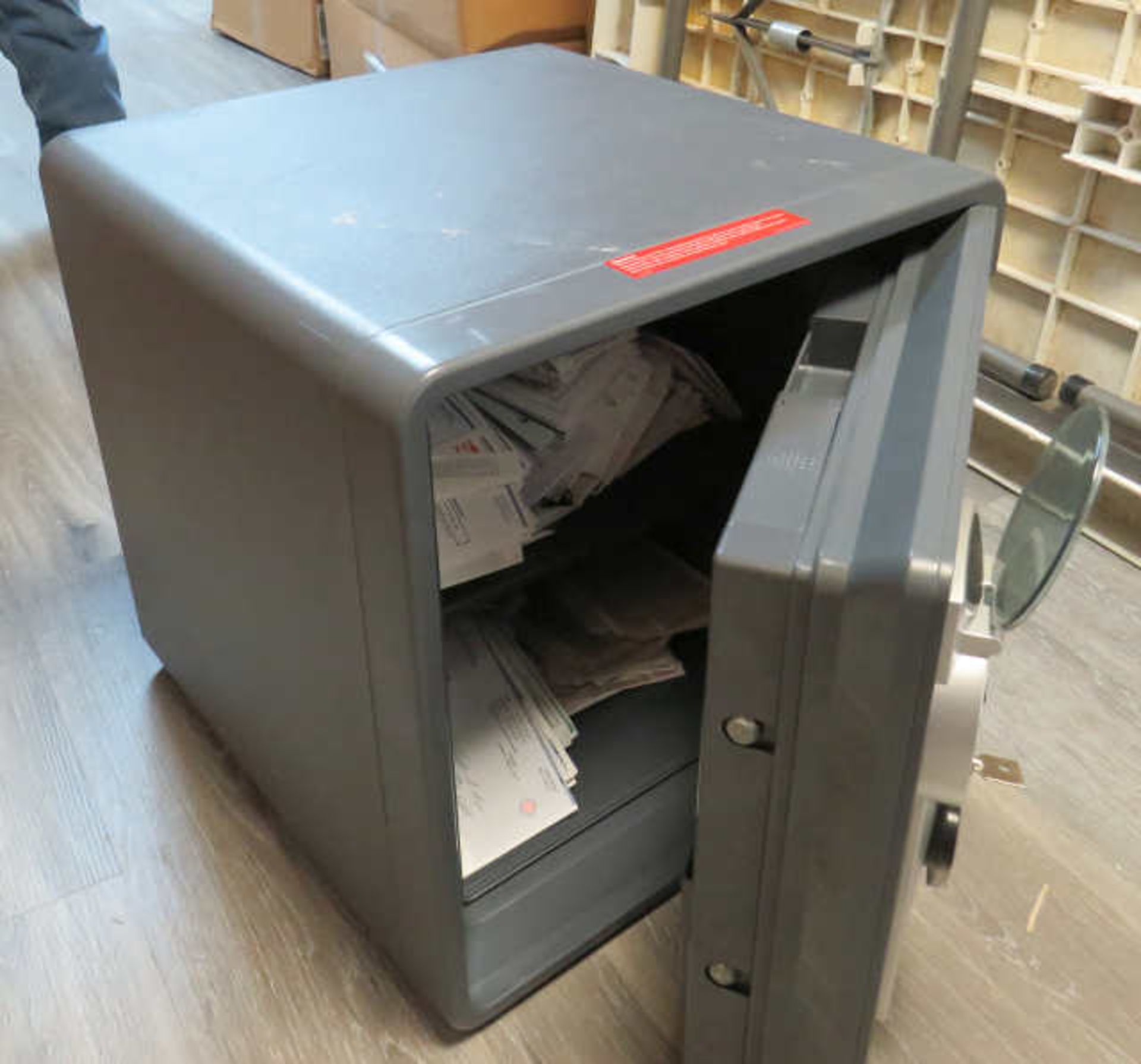 17" x 18" h x 17" digital safe with key - Image 2 of 3