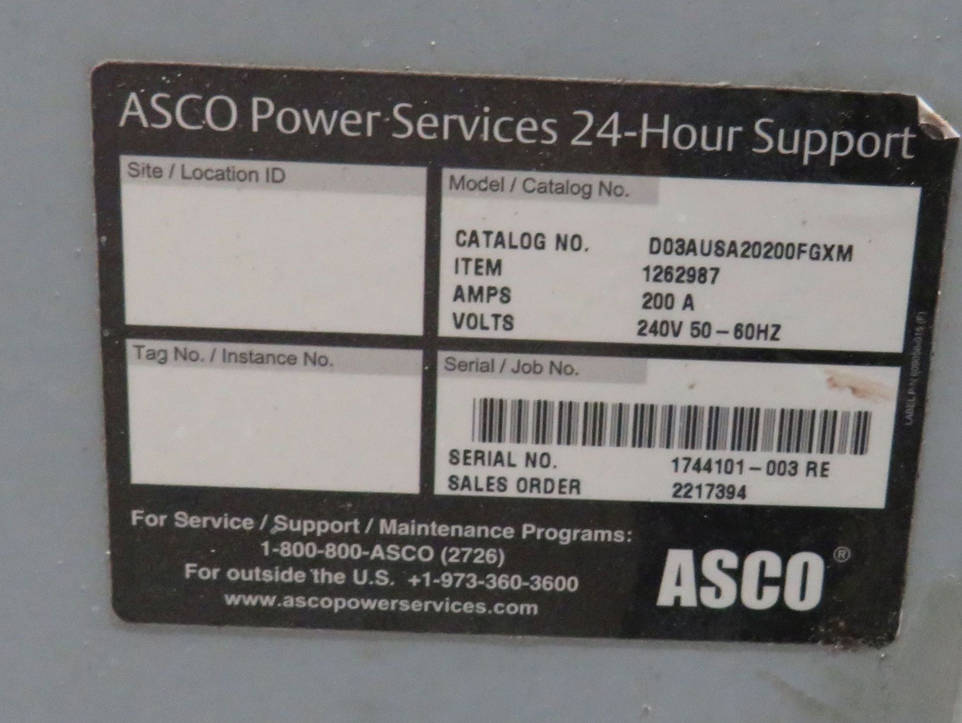Asgo 200 amp control panel for generator - Image 2 of 9