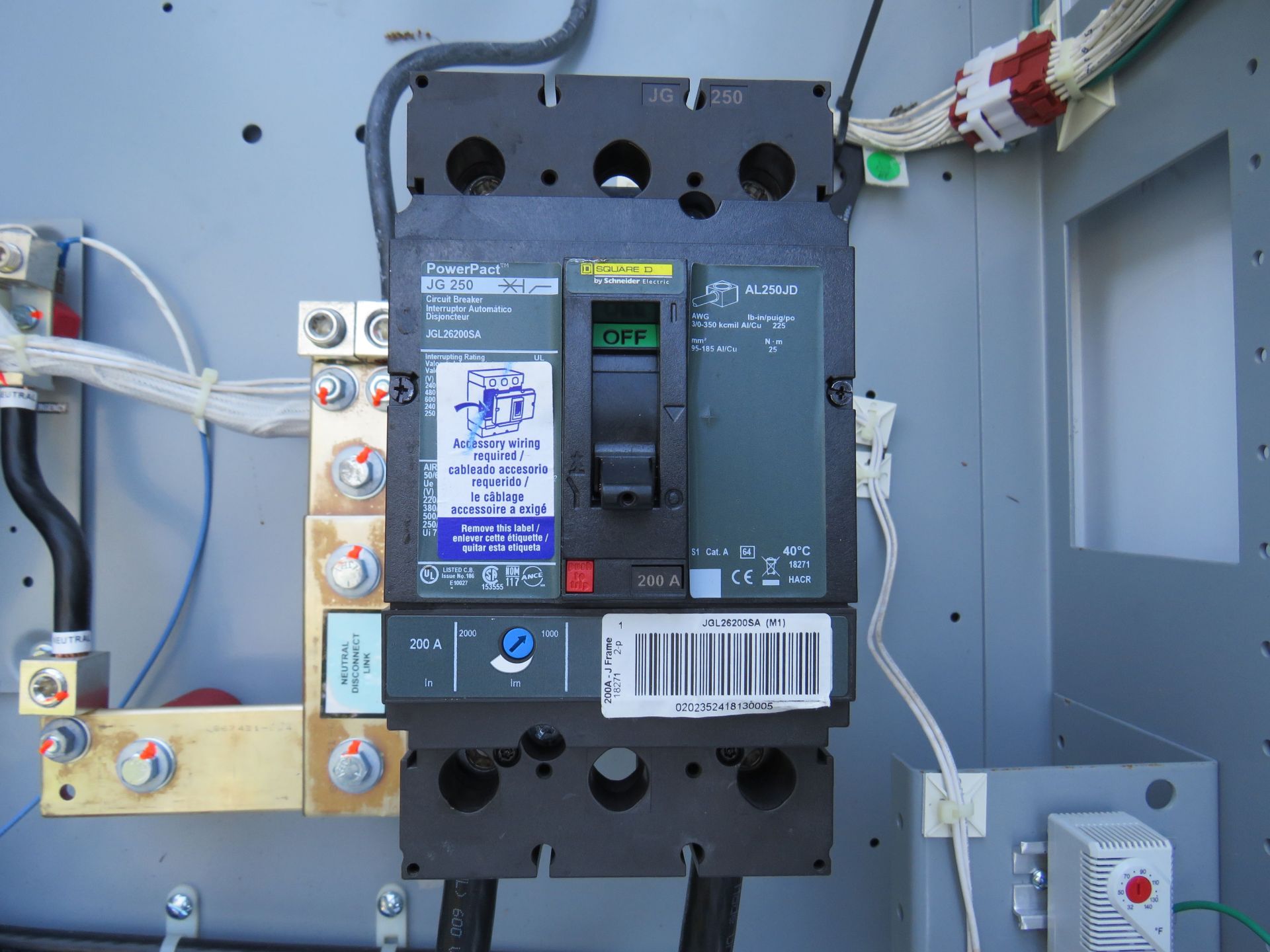 Asgo 200 amp control panel for generator - Image 5 of 9