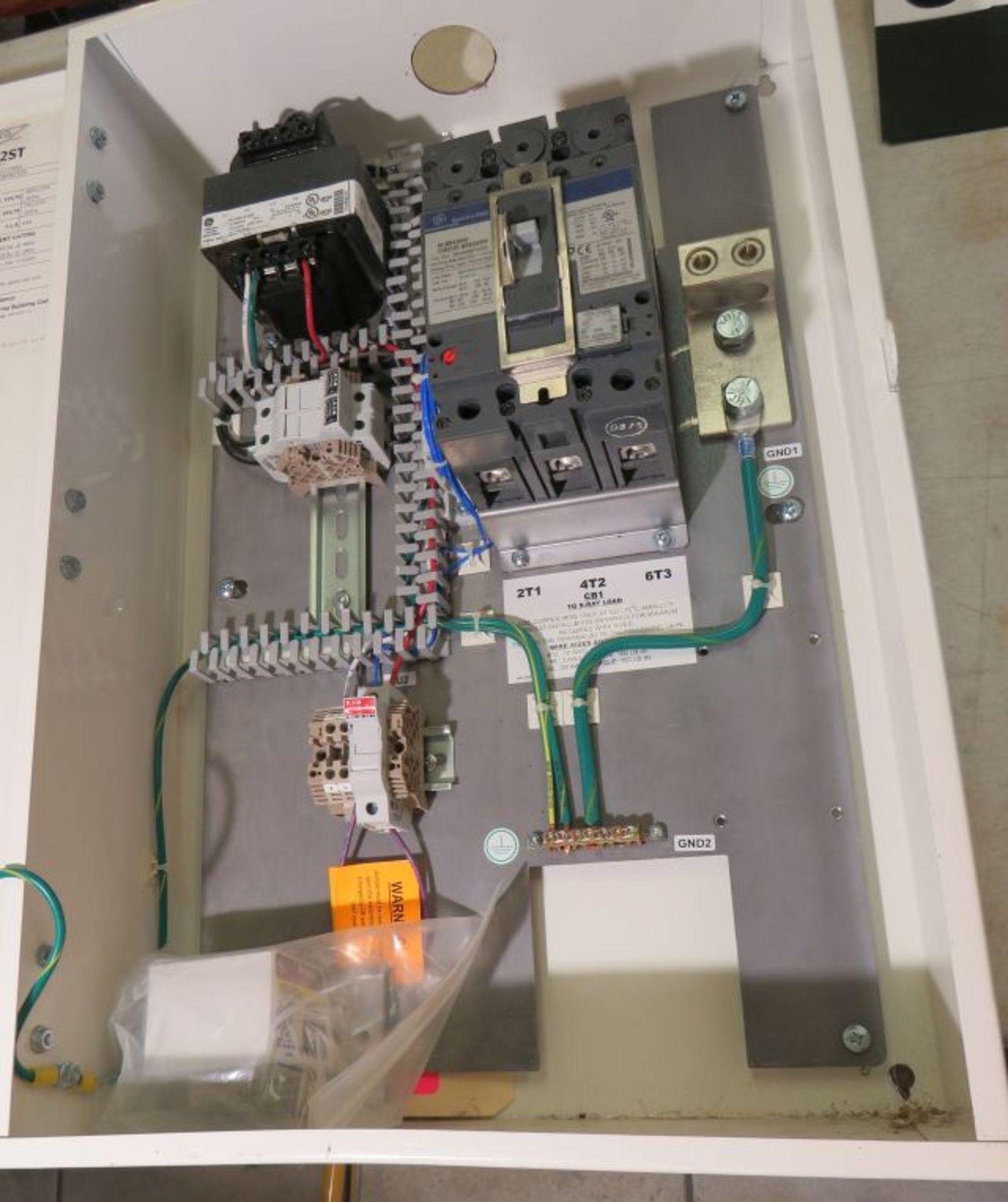New Bevco E4502st enclosure 480v 60hz 3 phase 100 amp switch originally set up for x-ray machin... - Image 2 of 4