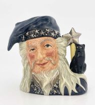 Stanley James Taylor for Royal Doulton, a character jug, The Wizard D 6862, highlighted in silver,