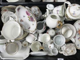 A collection of Continental and English porcelain, including a Royal Worcester Melrose pattern