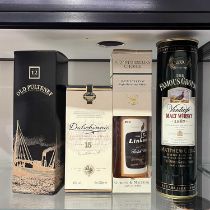 Four bottles of cased whisky, including Famous Grouse Vintage Malt Whisky 1987, aged 12 years, by